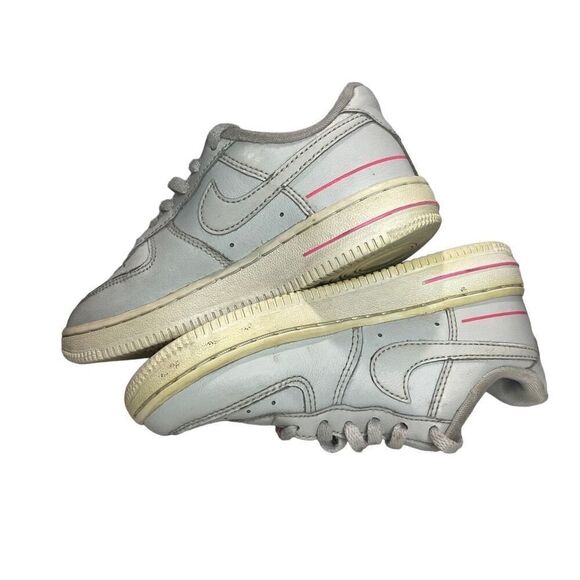 Nike Air Force 1 Multiple Logos Sneakers CJ4113-100 Boys Size 11 - Picture 8 of 8